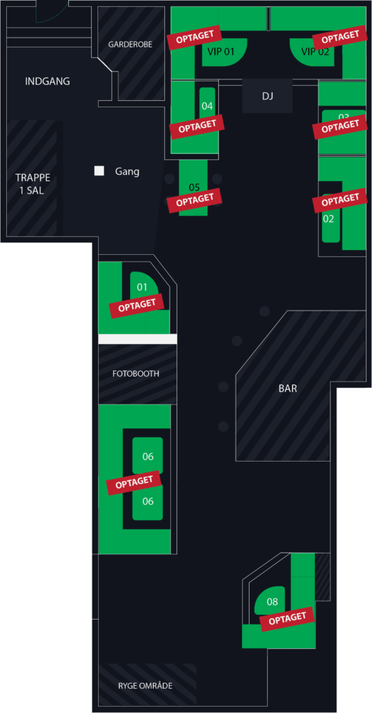 Klubbens plantegning